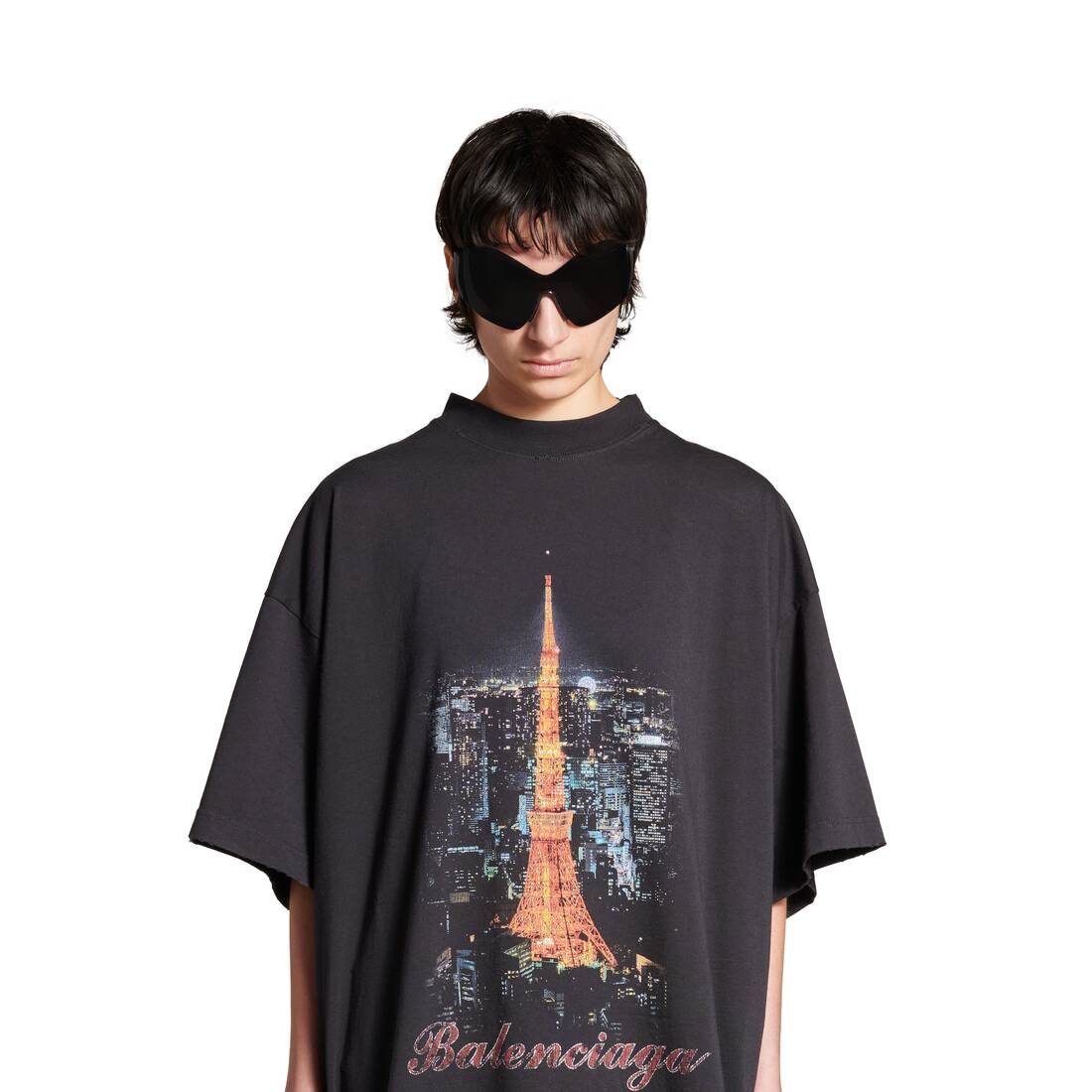日本限定 - Balenciaga Ginza Series Tシャツ オーバーサイズ で ブラック