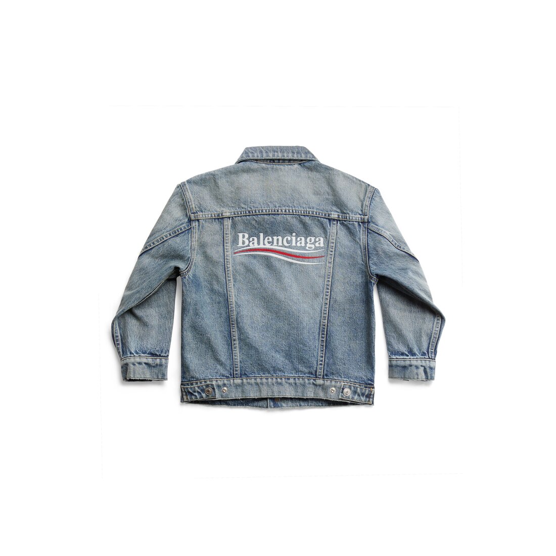 Balenciaga denim hot sale coat