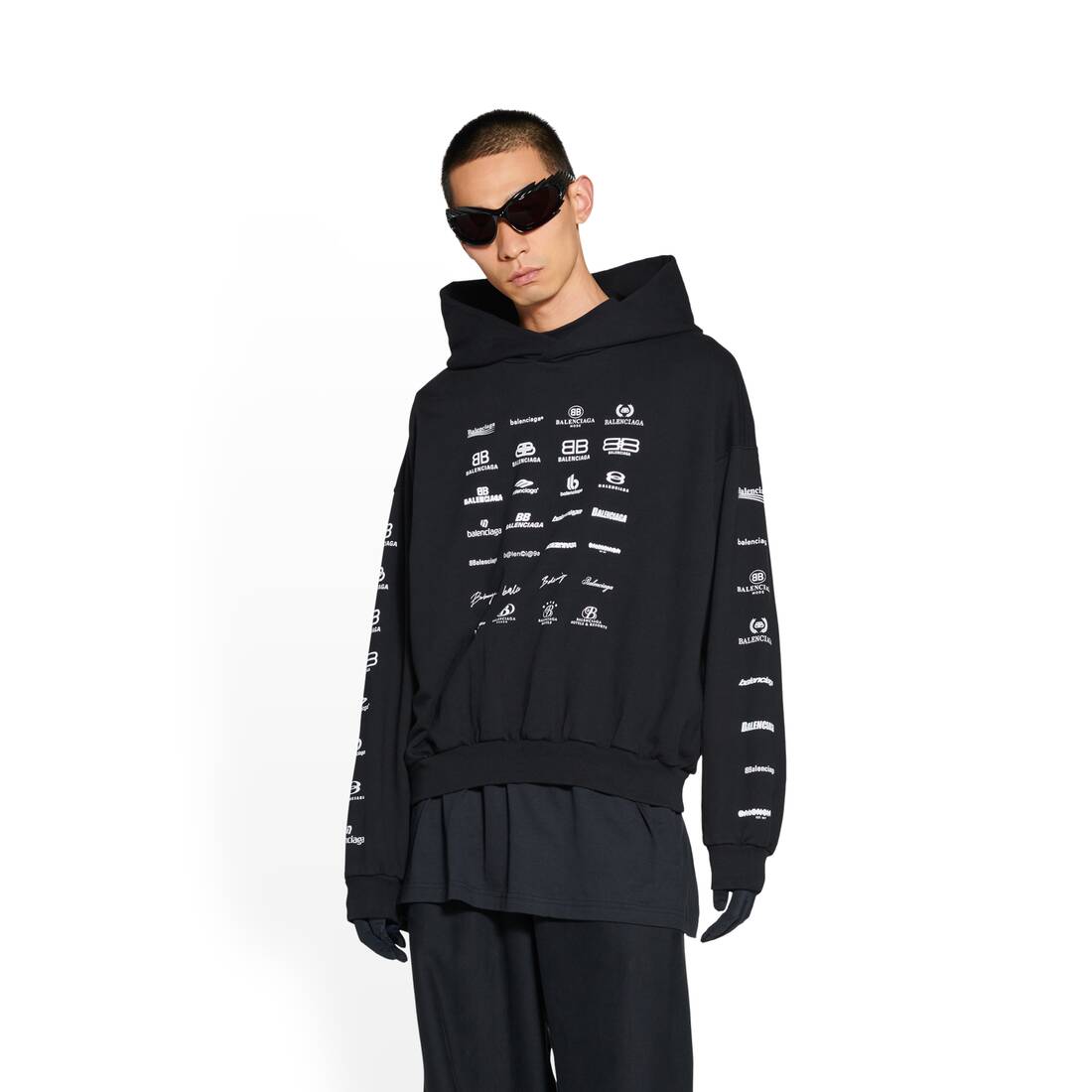 Archives Logos Hoodie Medium Fit in Black