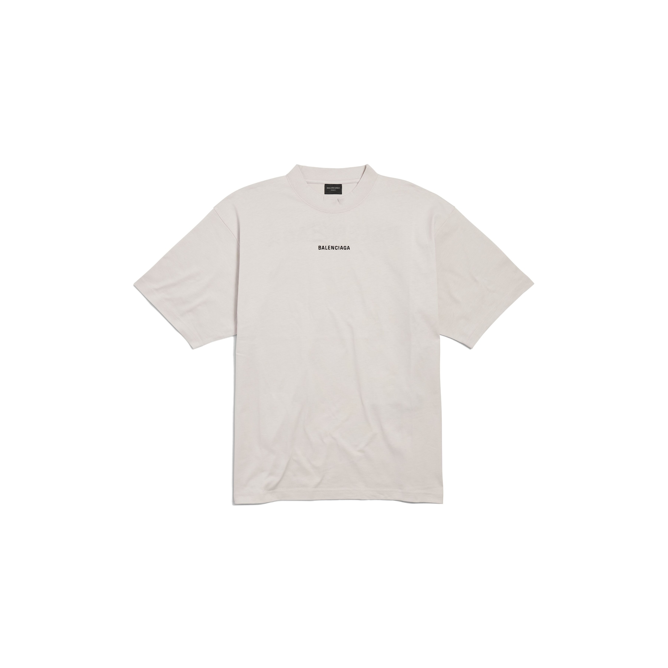 New Balenciaga Back T-Shirt Medium Fit - White - Unisex - XL - Cotton