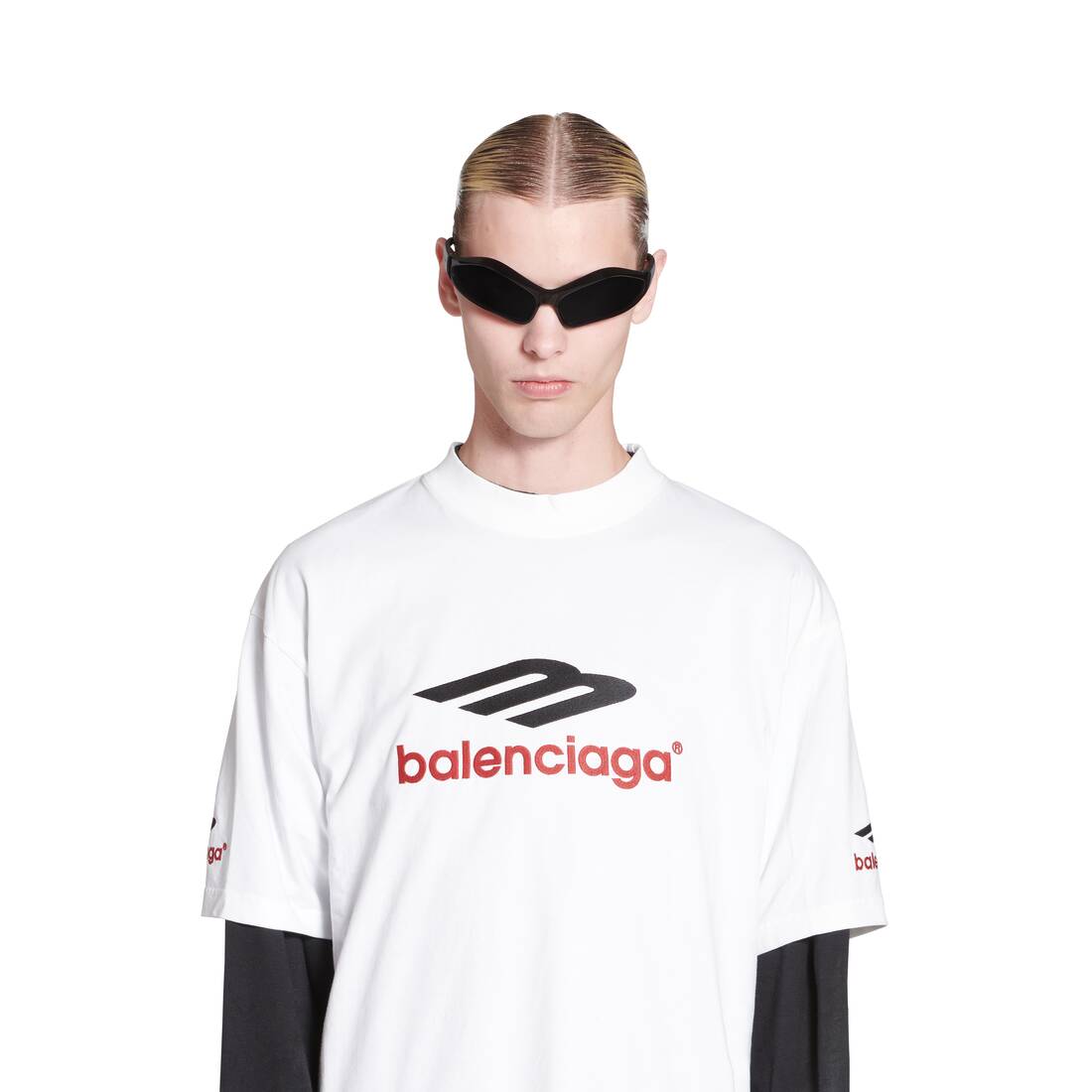 3b Sports Icon Tシャツ ミディアムフィット で ホワイト | Balenciaga JP