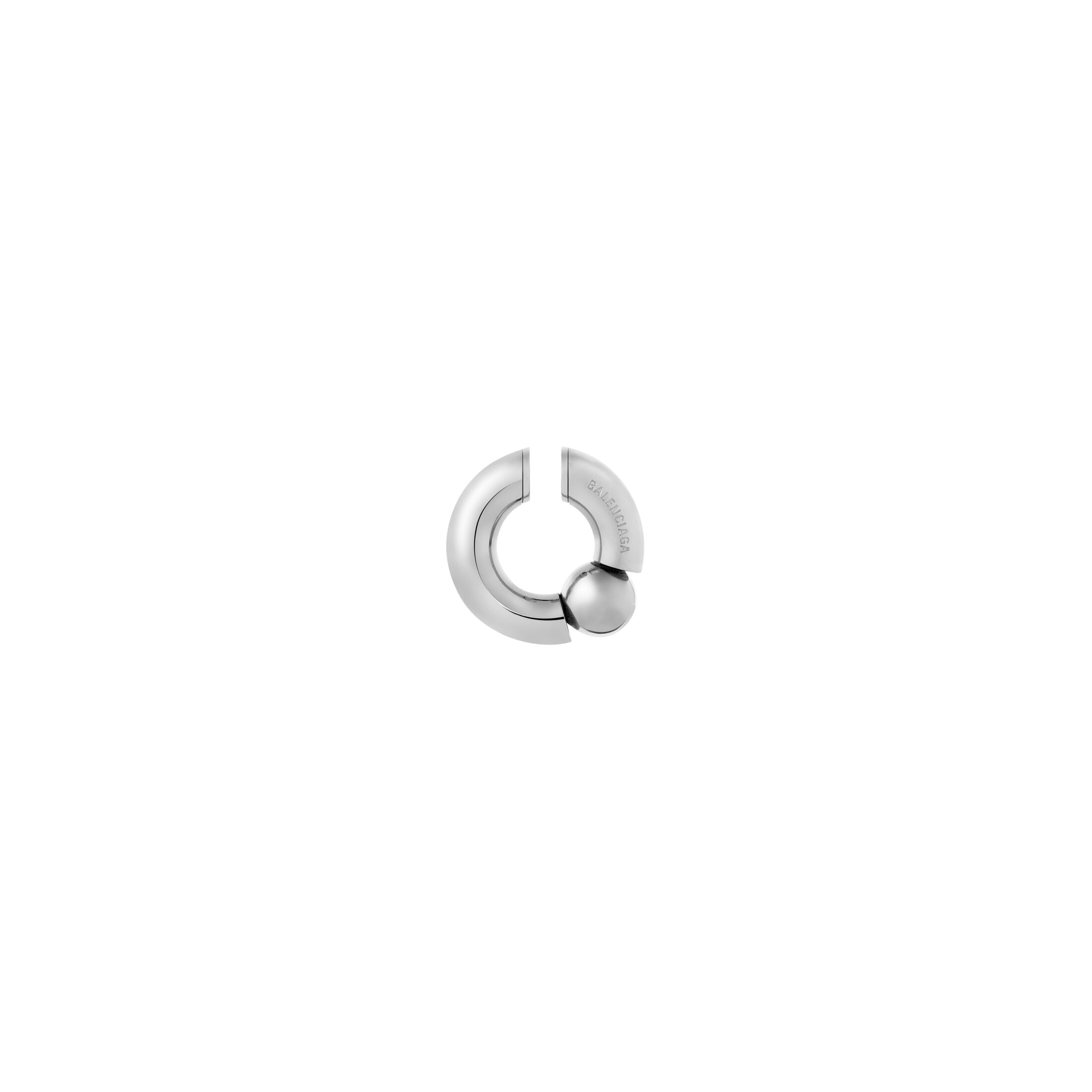 Balenciaga Ear Cuff Mega - Argento - Uomo - Ottone