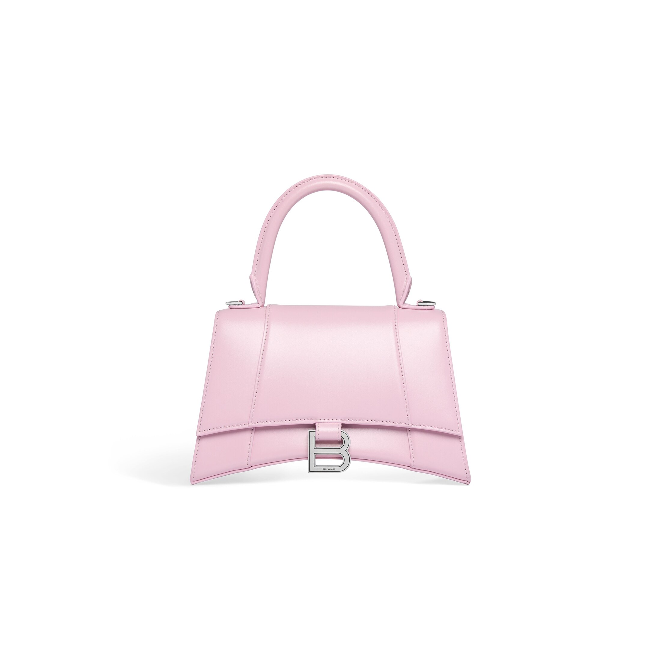 Balenciaga Hourglass Small Handbag Box - Pink - Woman - Calfskin