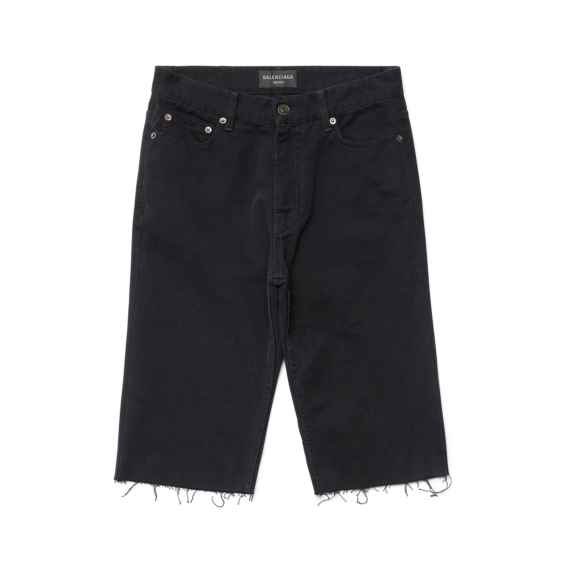 Balenciaga Slim Shorts - Black - Man - L - Cotton