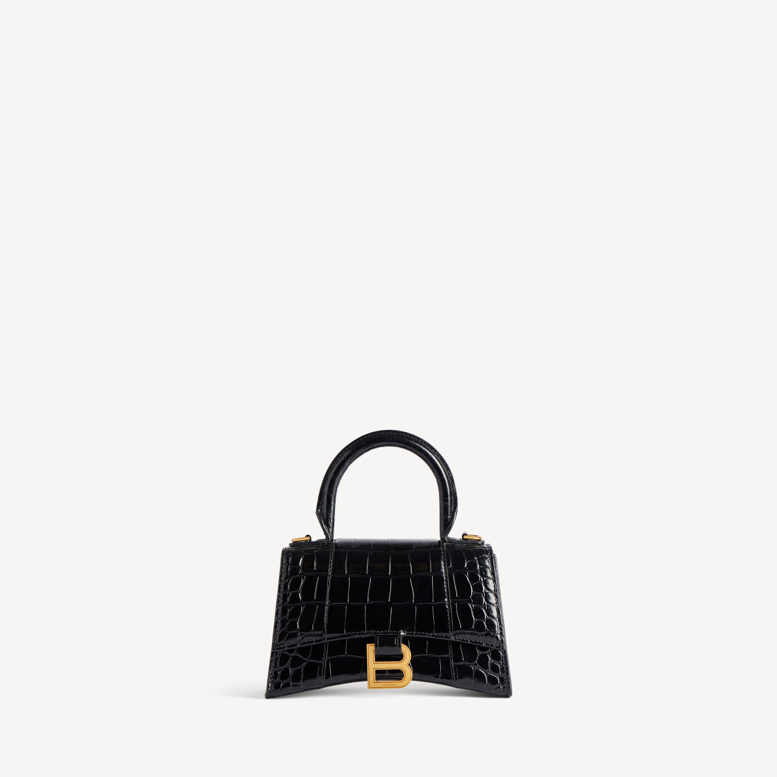 Women's Hourglass Handbag Xs in Black