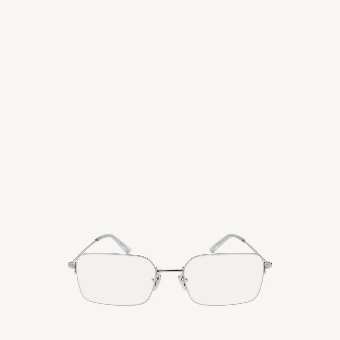 Invisible Rectangle Sunglasses in Silver Balenciaga AE