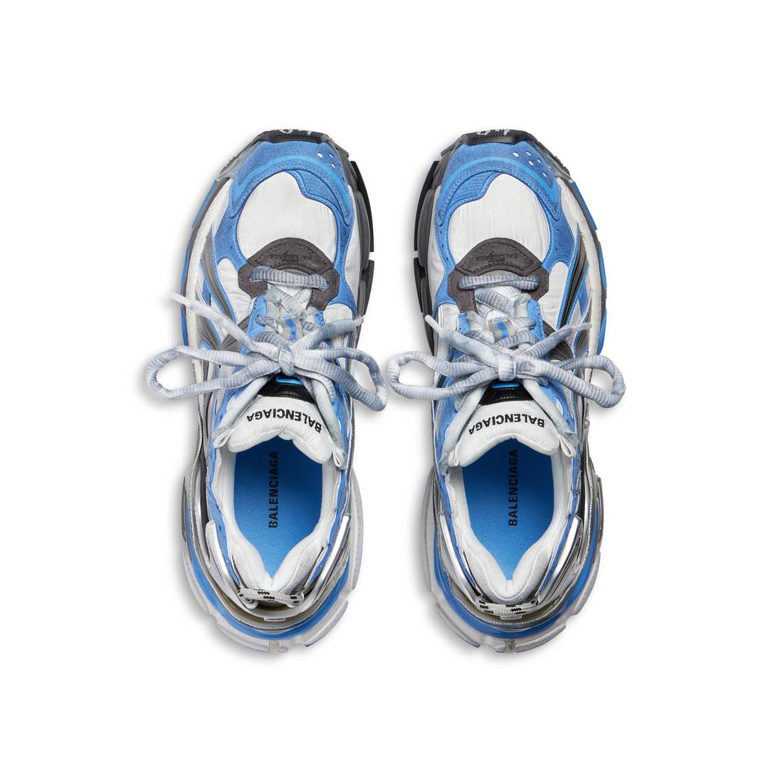 Men's Runner Sneaker in Blue/white/grey | Balenciaga US