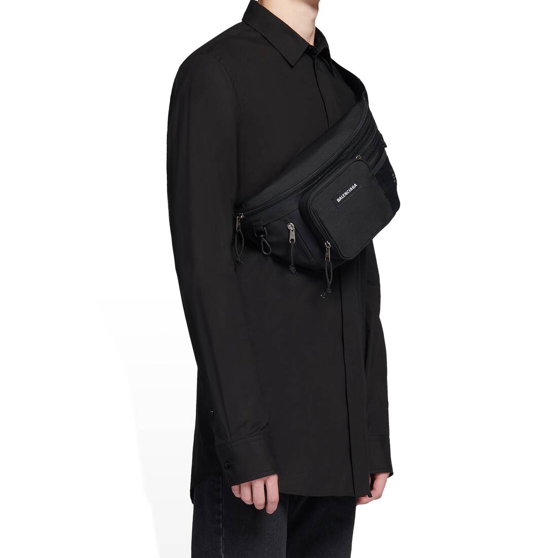 Men's Explorer Beltpack in Black | Balenciaga US