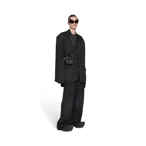 Men's Le Cagole Phone Holder in Black | Balenciaga US