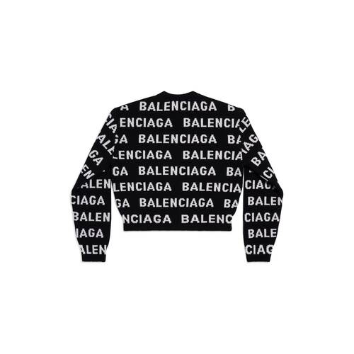 bal horizontal allover cropped sweater