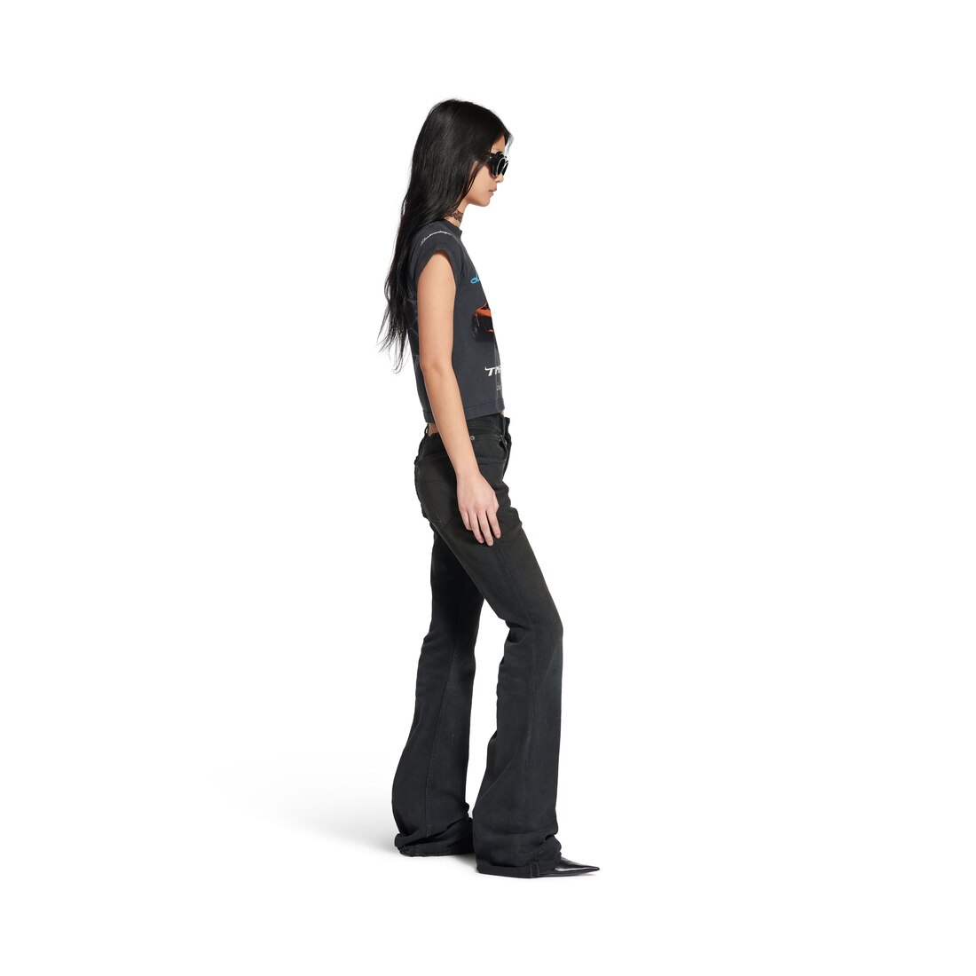 【送料込】BALENCIAGA★Lamborghini Shrunk Tシャツ Women's Balenciaga I Automobili Lamborghini Shrunk T-shirt