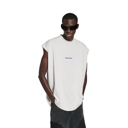 balenciaga back sleeveless t-shirt