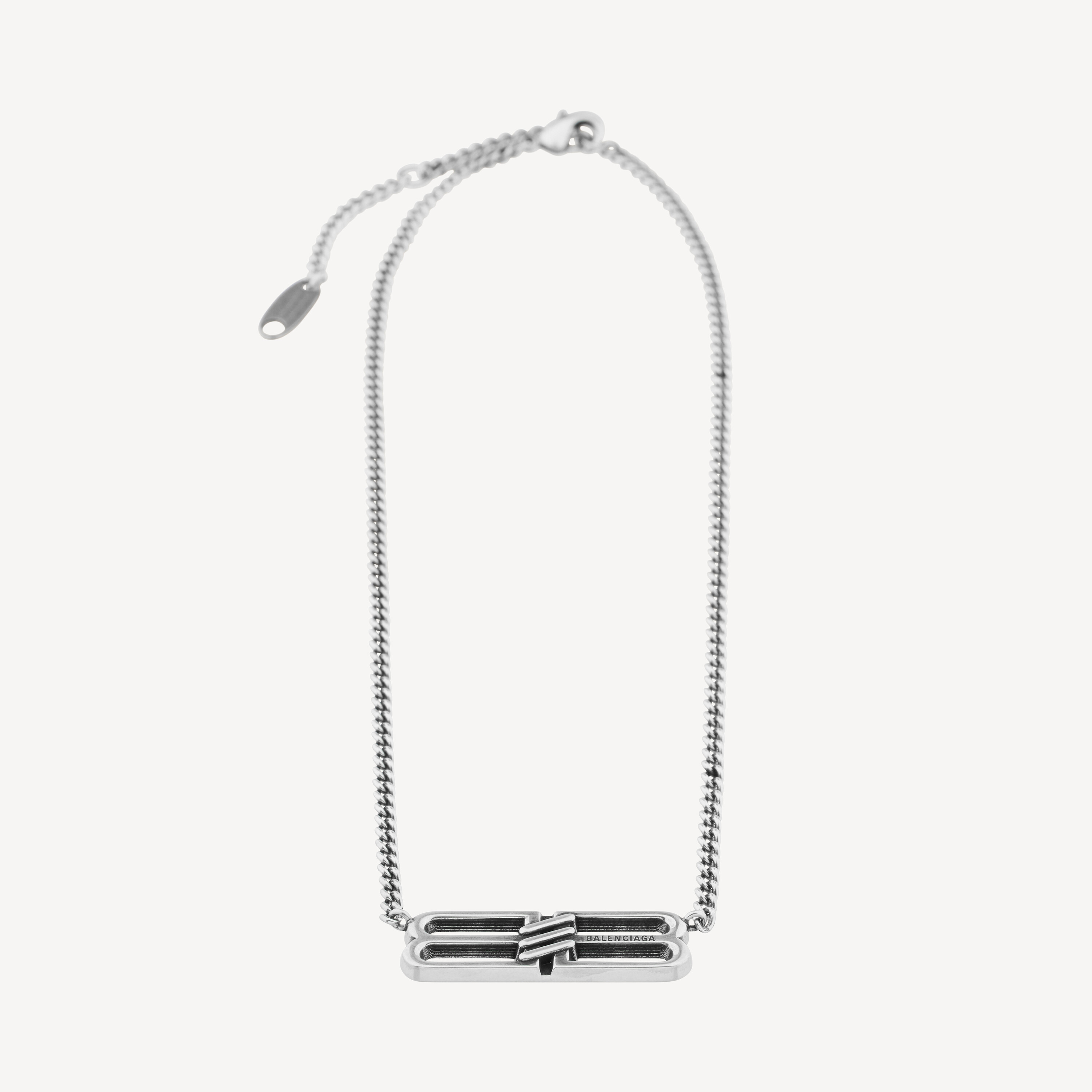 Bb Icon Necklace in Antique Silver