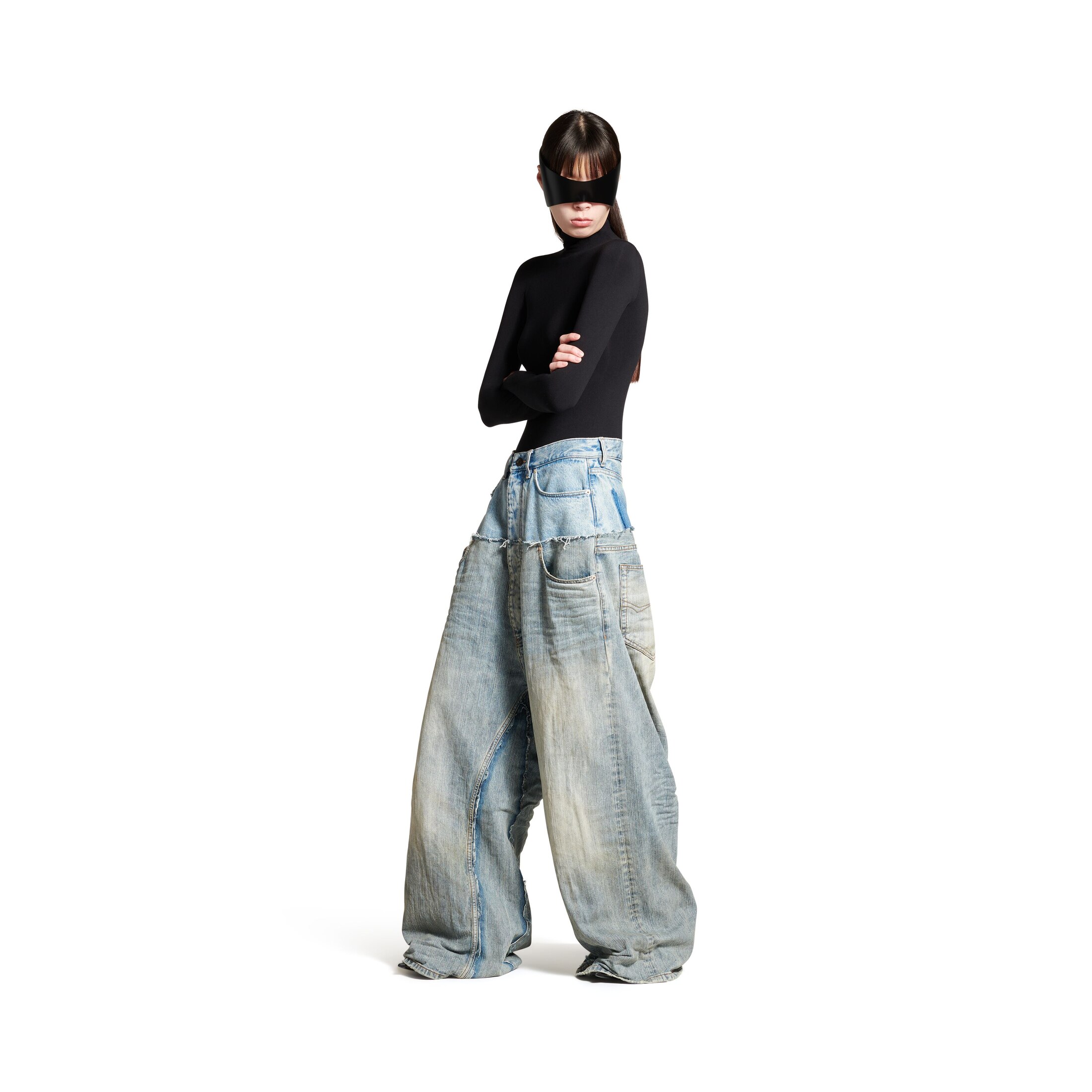 cut-up baggy pants