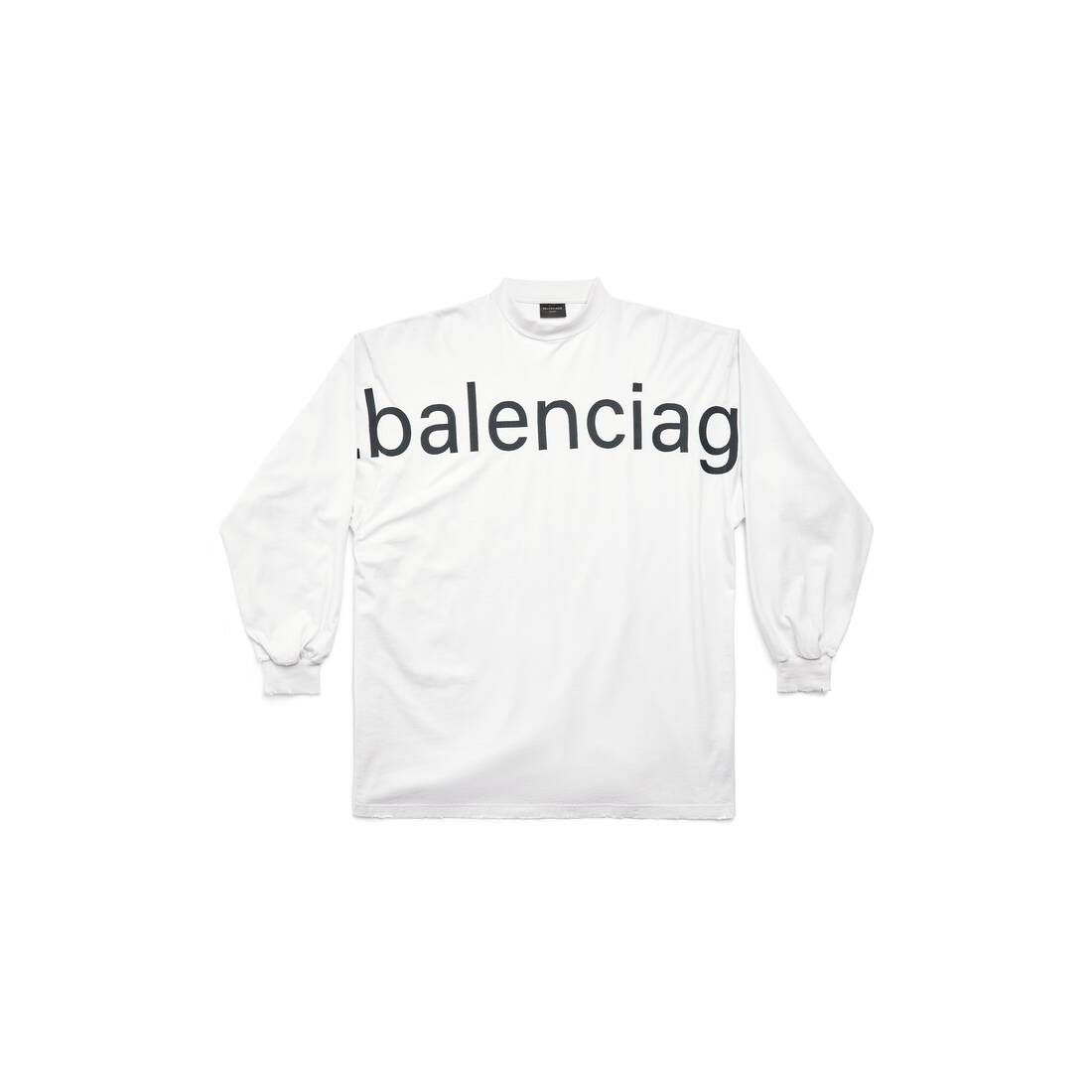 Bal.com ロングスリーブ Tシャツ オーバーサイズ で ホワイト