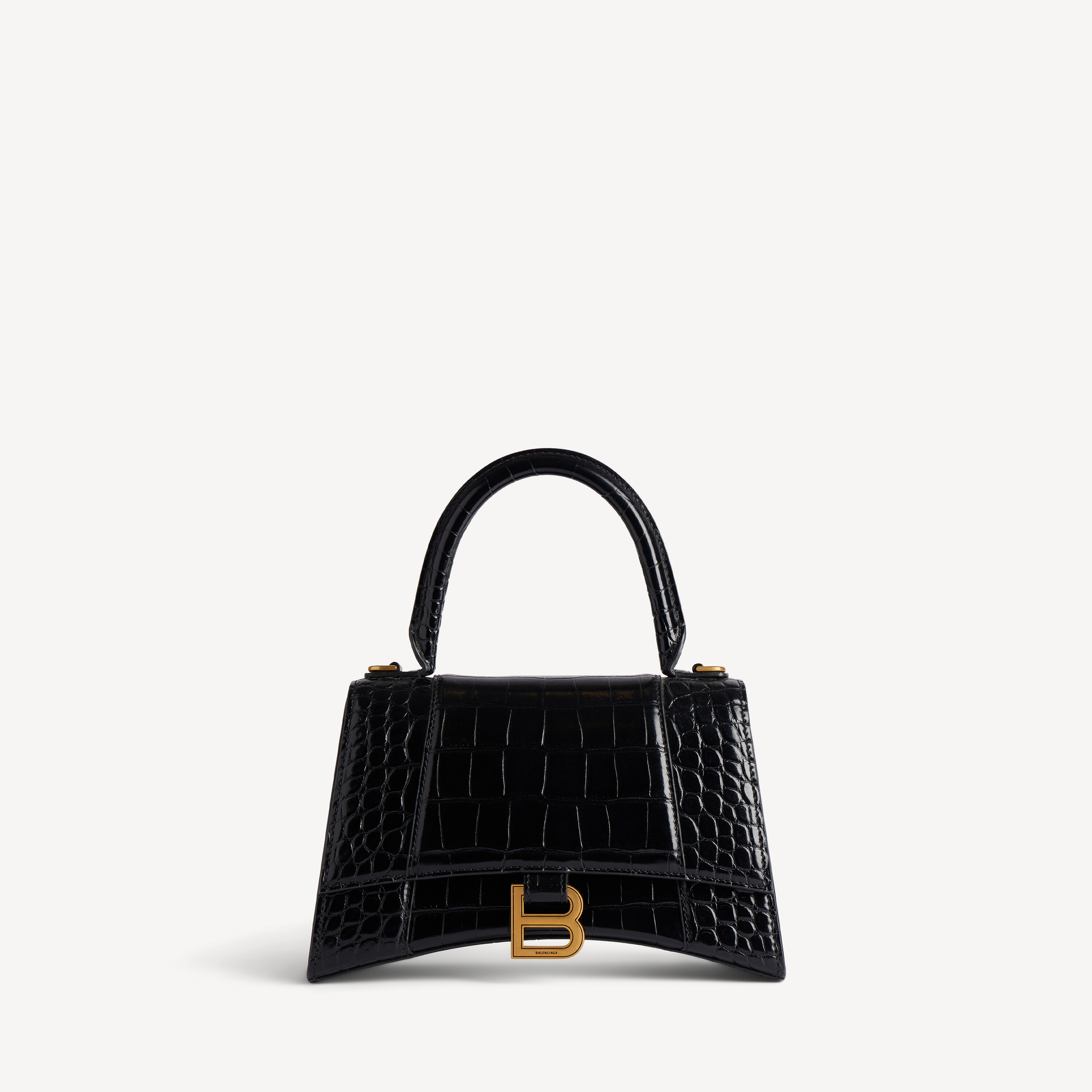 Women's Hourglass Handbag Small in Black