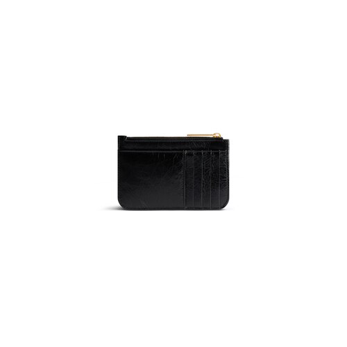 monaco long coin and card holder with flap 