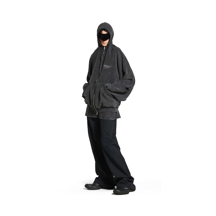 political campaign inside-out ジップアップ hoodie ラージフィット