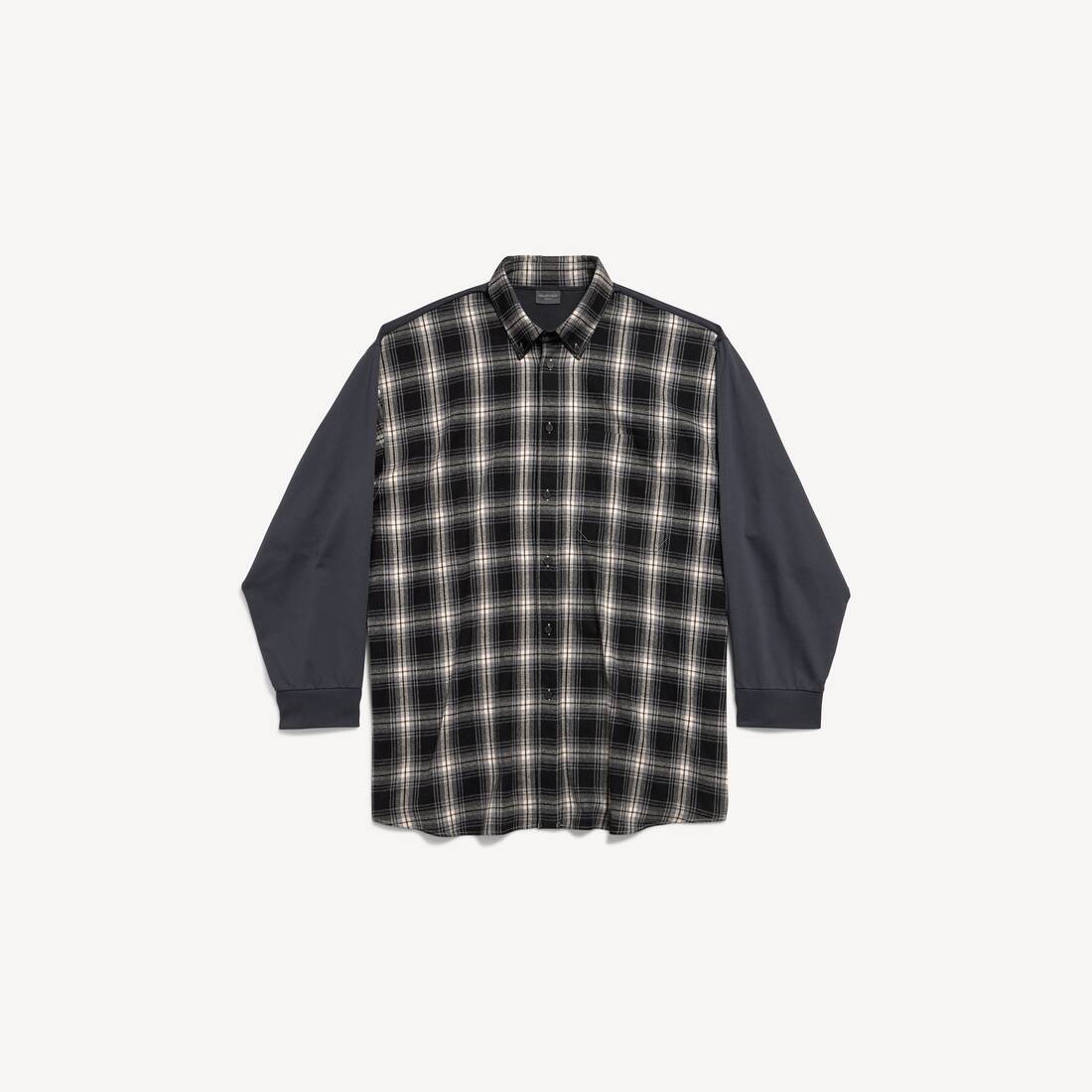 Men's Hybrid Overshirt in Black/grey Balenciaga GB