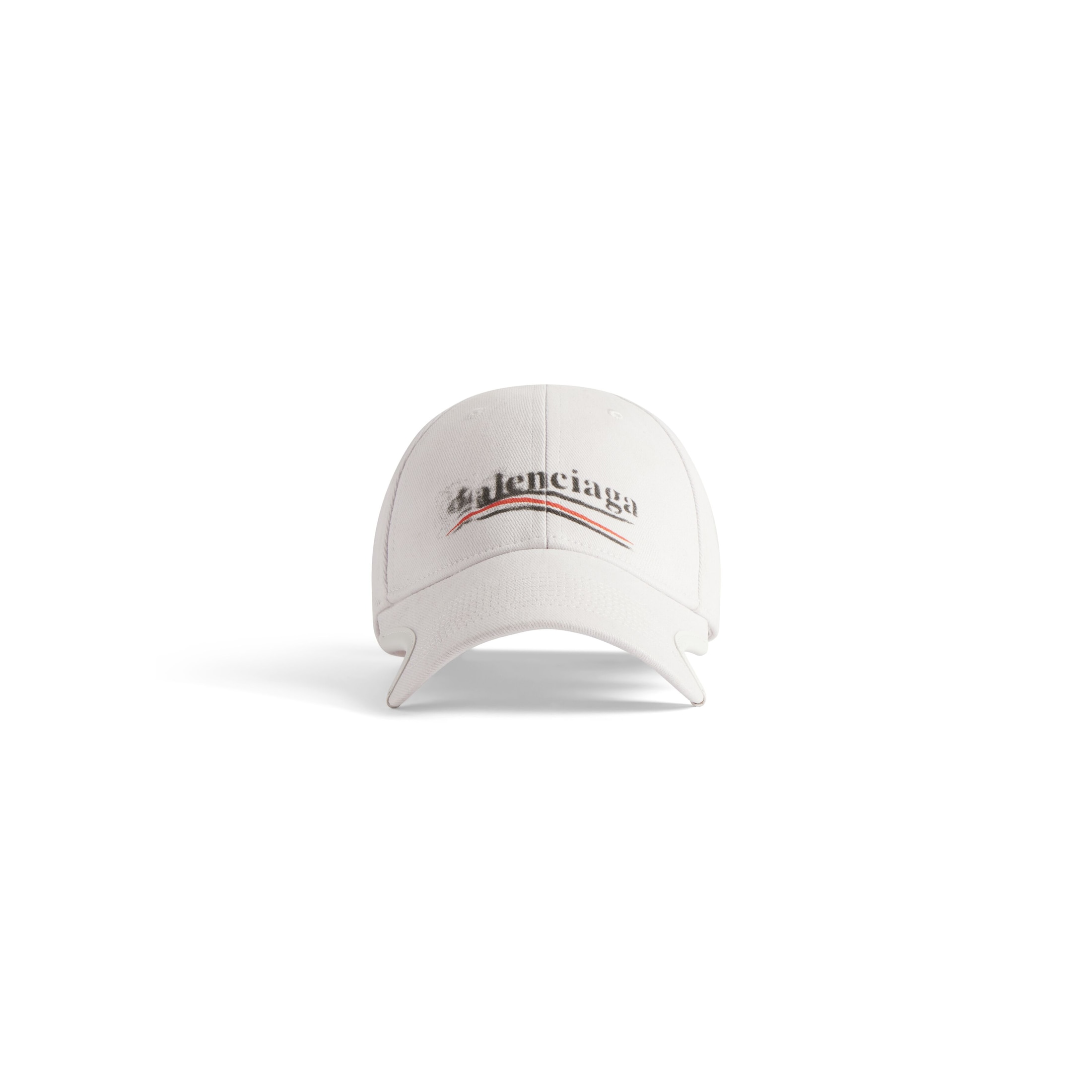 Balenciaga Political Stencil Cap - White - Unisex - S - Cotton