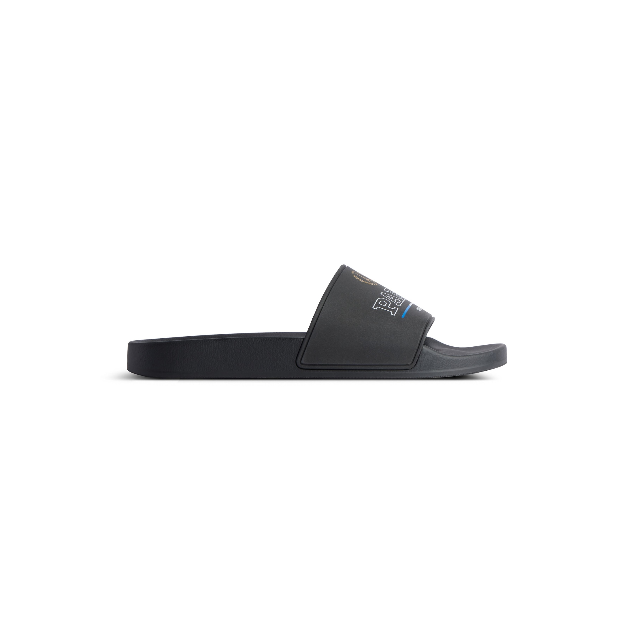 Balenciaga Pool Slide Sandal - Black - Man - 43 - Tpu