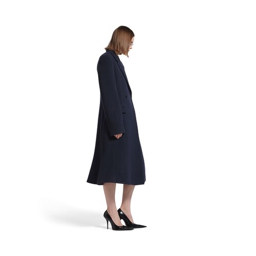 godet midi coat
