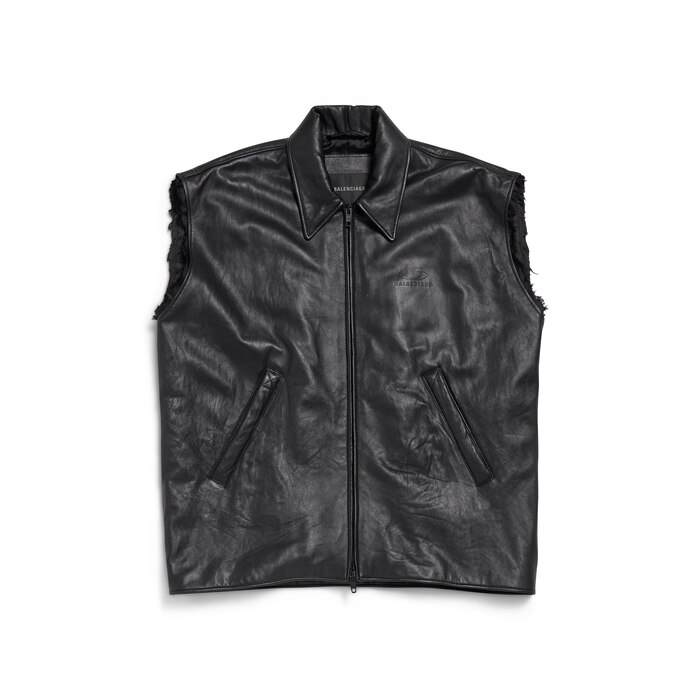 sleeveless bomber