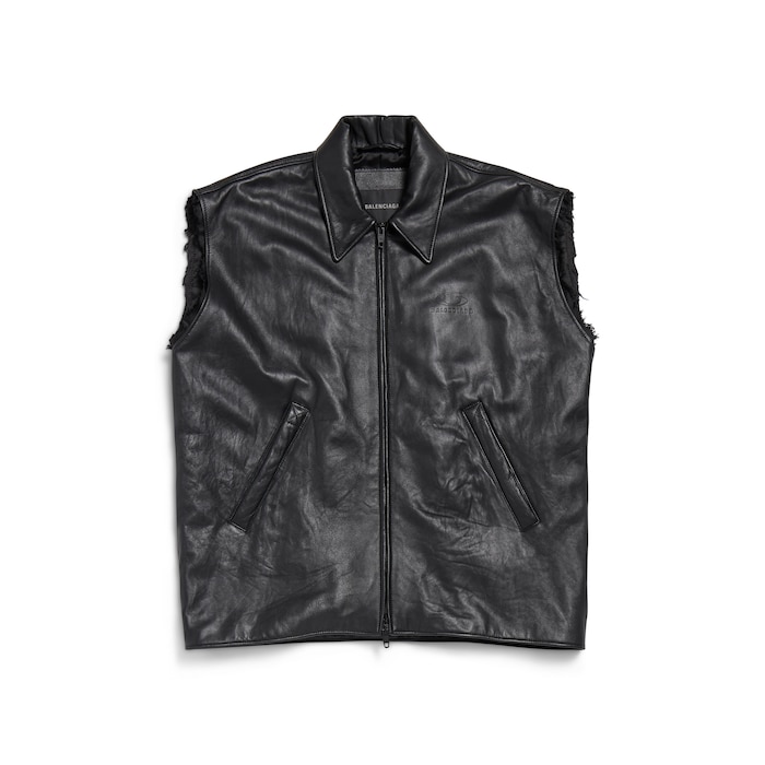 sleeveless bomber