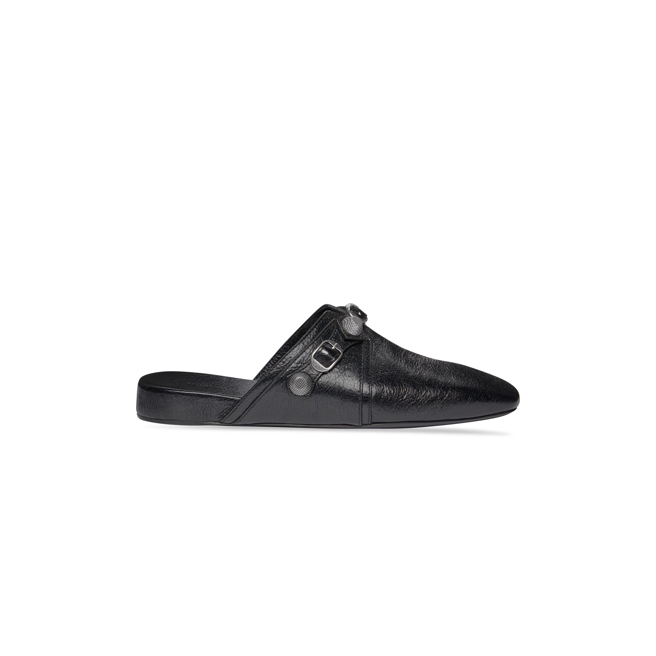 Balenciaga Mule Cosy Cagole - Noir - Homme - 39 - Cuir D'Agneau