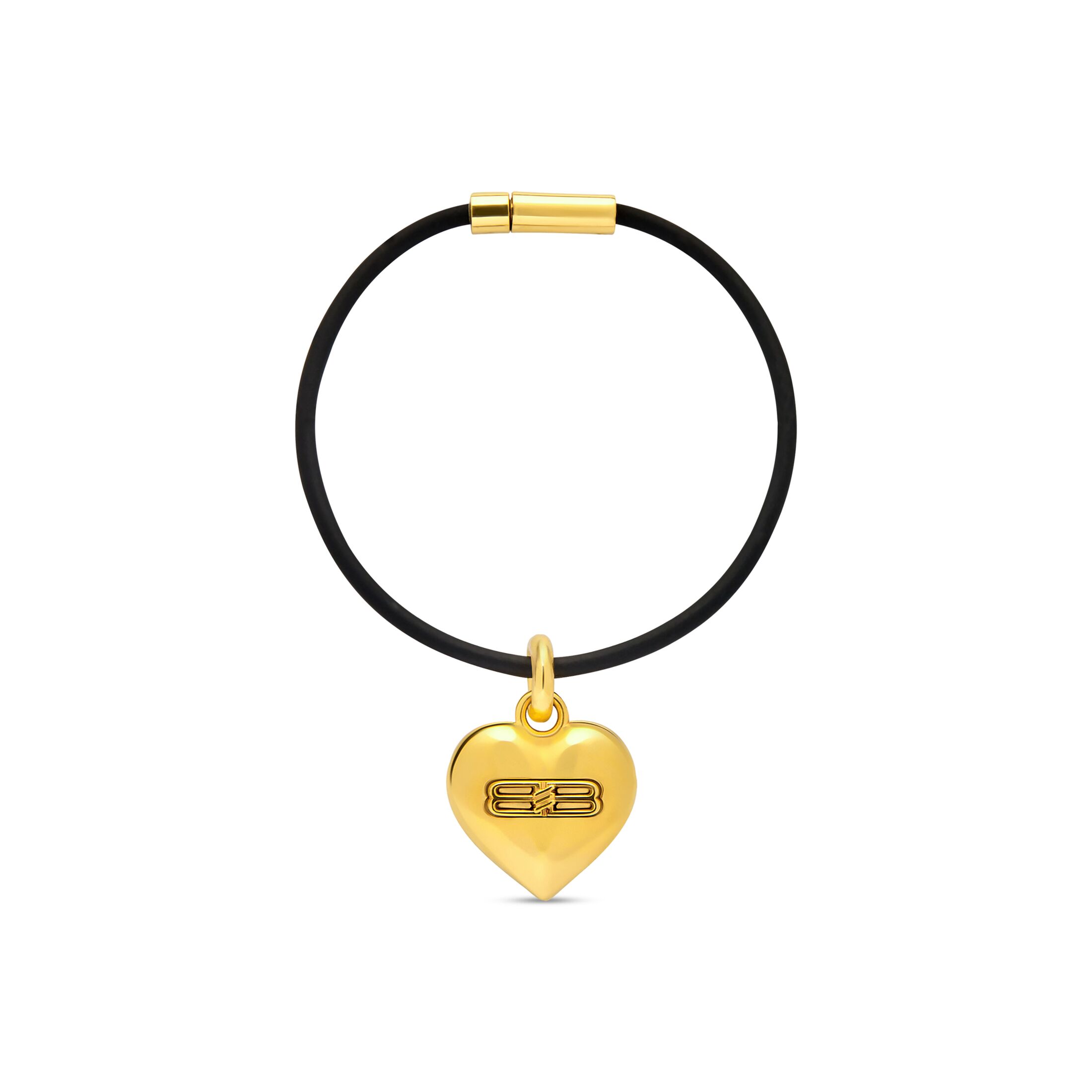 Balenciaga BB Icon Heart Bracelet - Gold - Woman - M - Brass