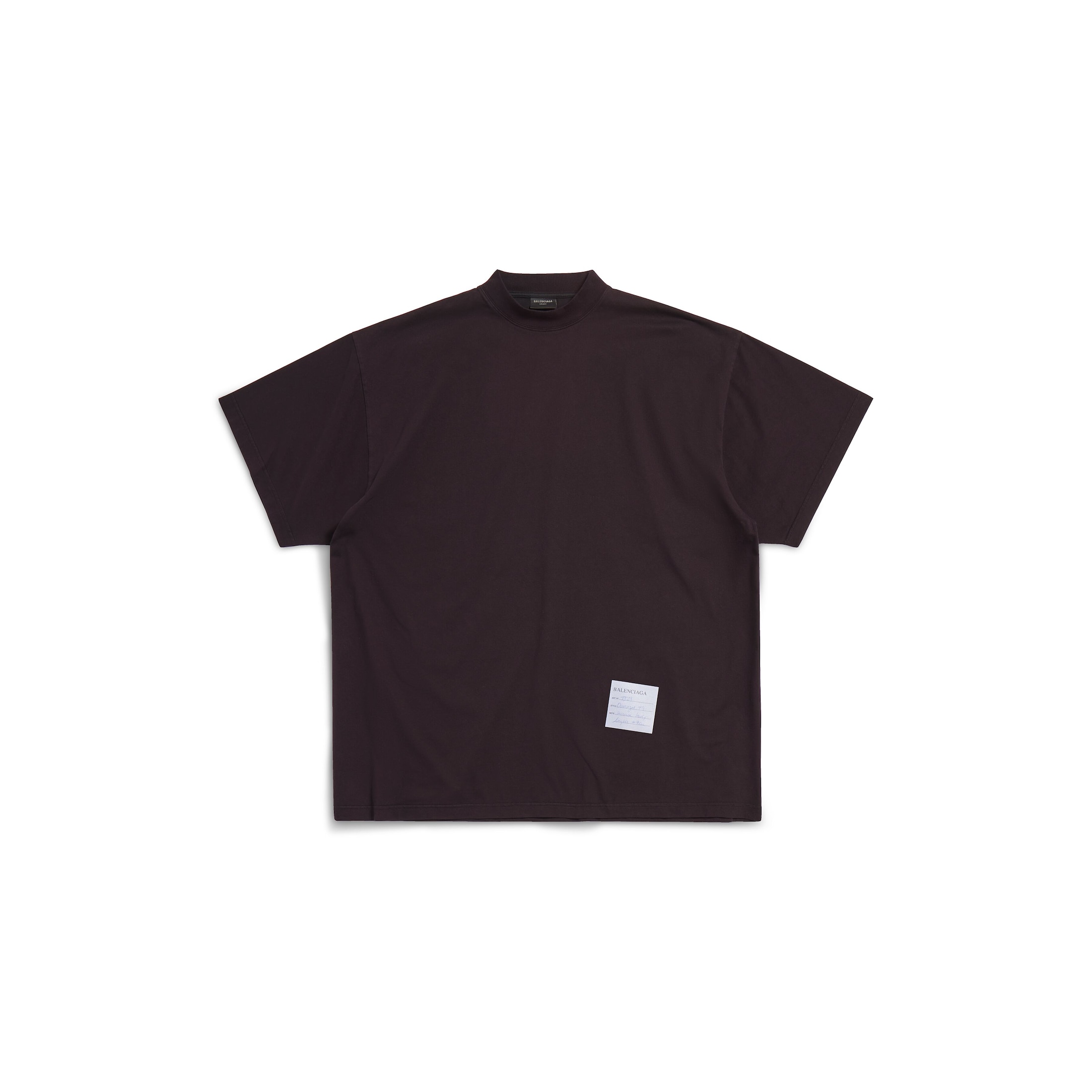 Balenciaga Camiseta Sample Sticker Oversize - Negro - Hombre - 4 - Algodón