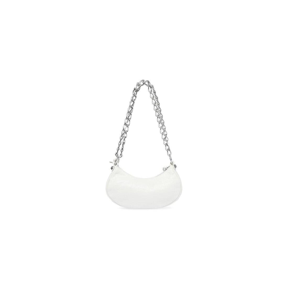 Women's Le Cagole Xs Shoulder Bag With Chain  in Optic White