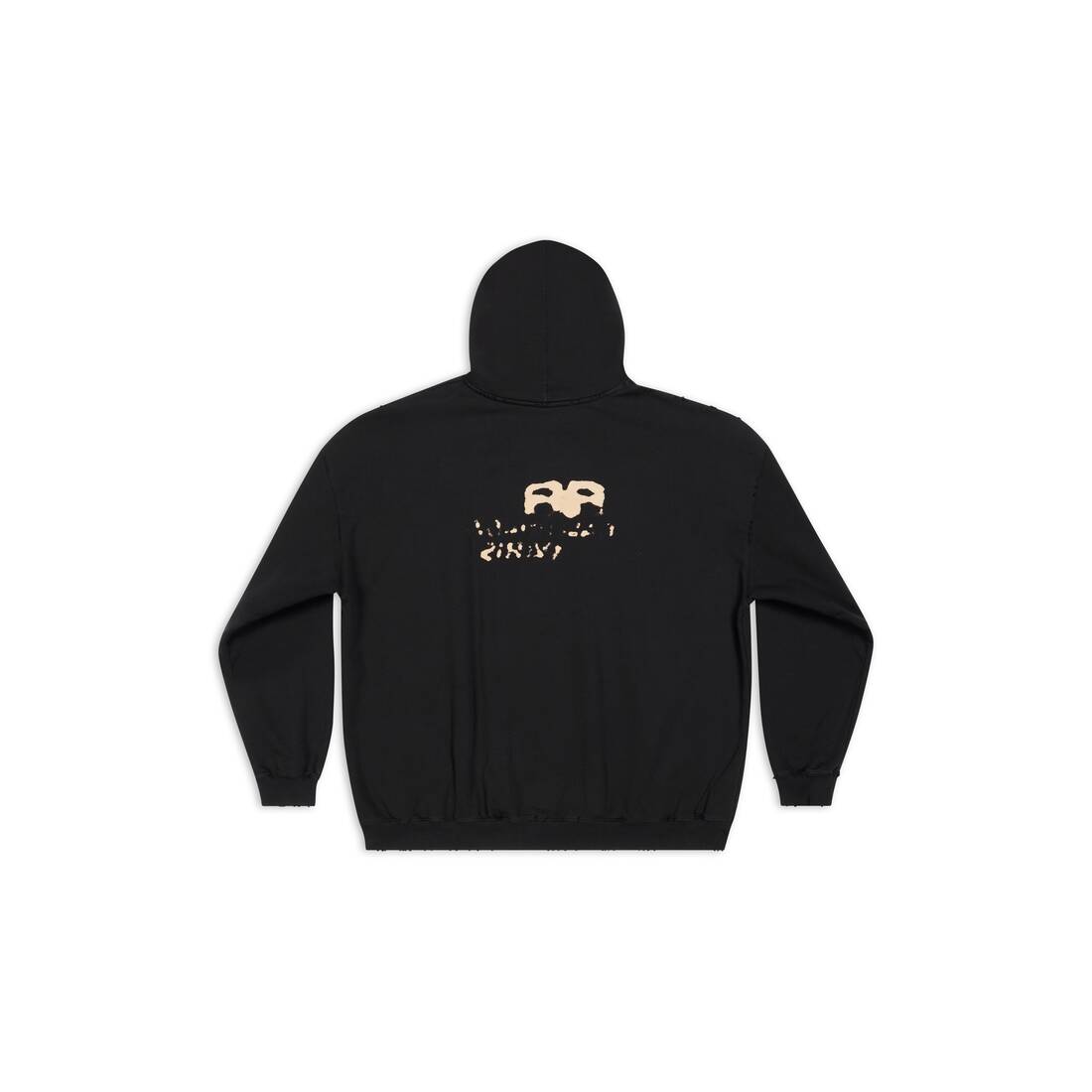 Hand-drawn Bb Icon Hoodie Large Fit in Black
