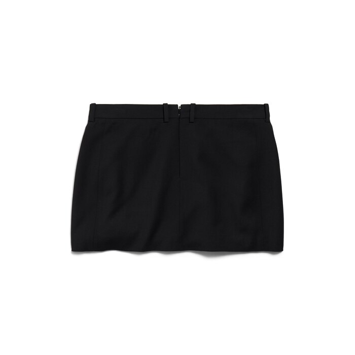tailored mini skirt