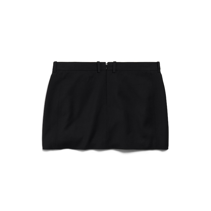 tailored mini skirt