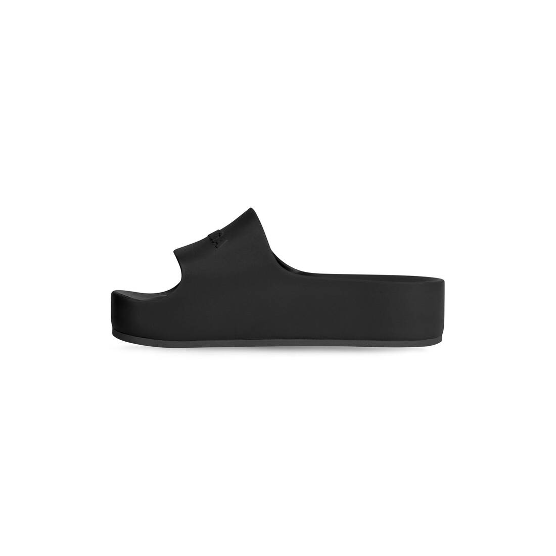 Women039s Balenciaga Logo Chunky Platform Slide Pool Sandals Blue Size  38  eBay