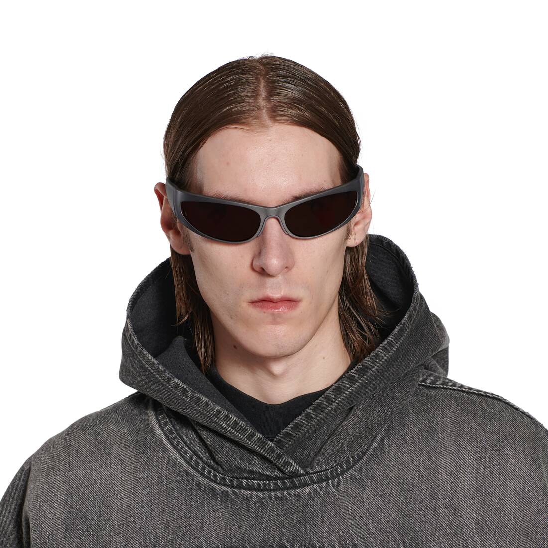 Reverse Xpander 2.0 Rectangle Sunglasses in Dark Grey
