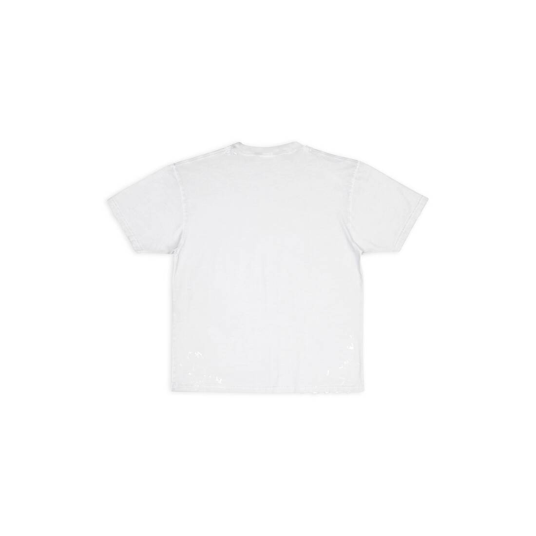 Women's 90/10 T-shirt Large Fit in Off White | Balenciaga United States EN - Image 2
