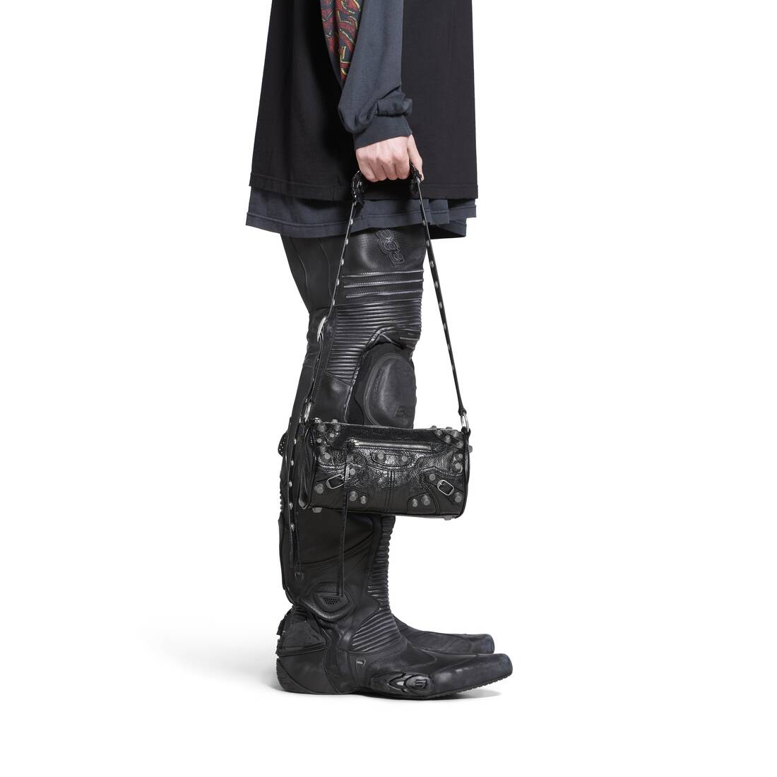 발렌시아가 블랙 레 카골 실린더 백 771716210KR1000