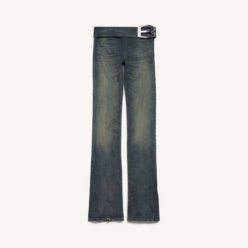 buckle bootcut长裤