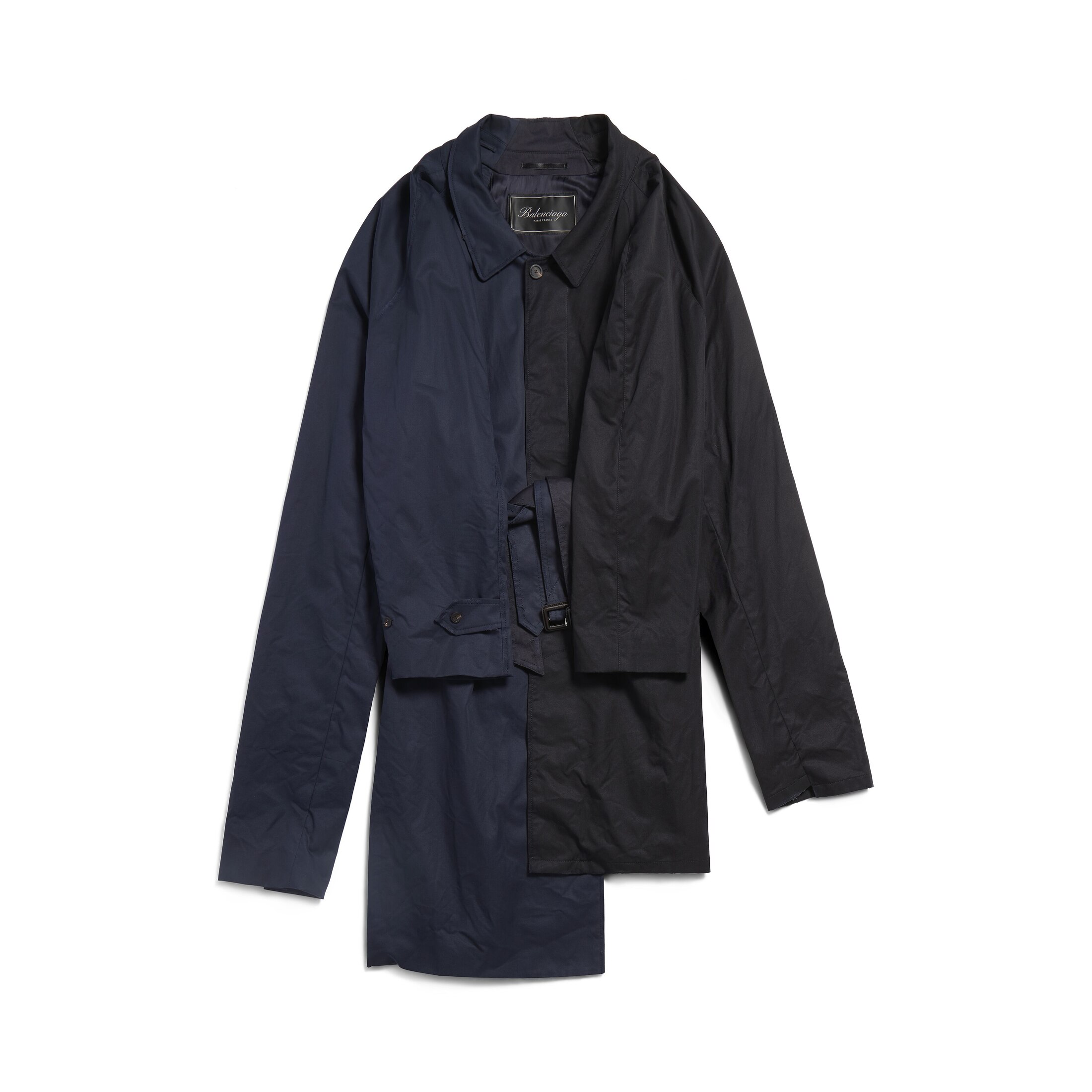 Balenciaga Double Sleeve Carcoat - Black - Woman - XS - Cotton