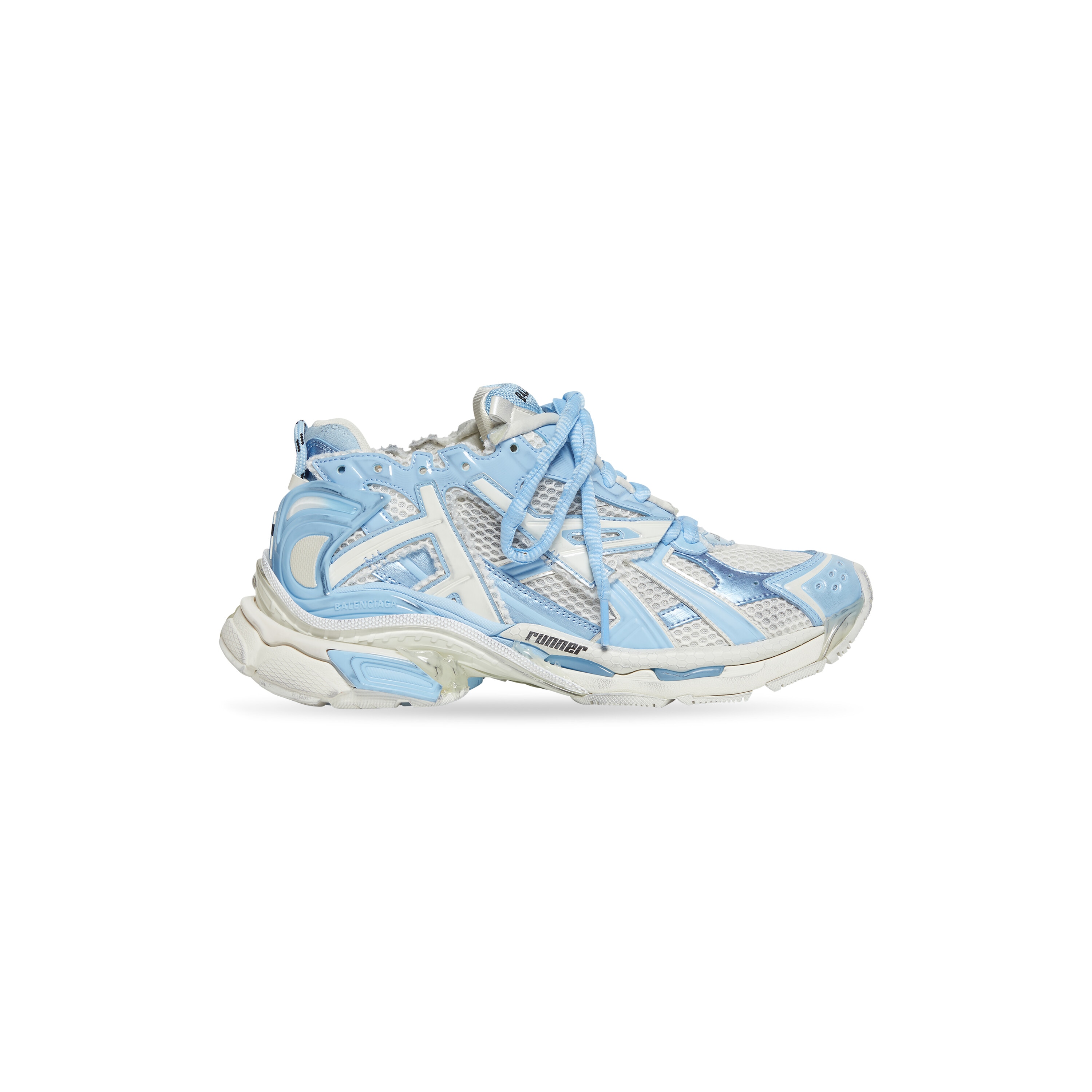 Women's Runner Sneaker in Light Blue | Balenciaga CA