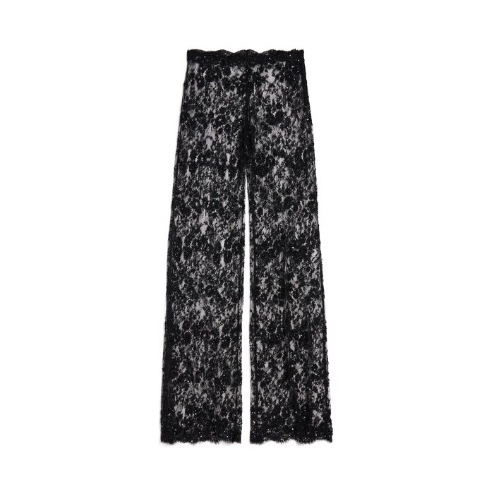 embroidered lace pants