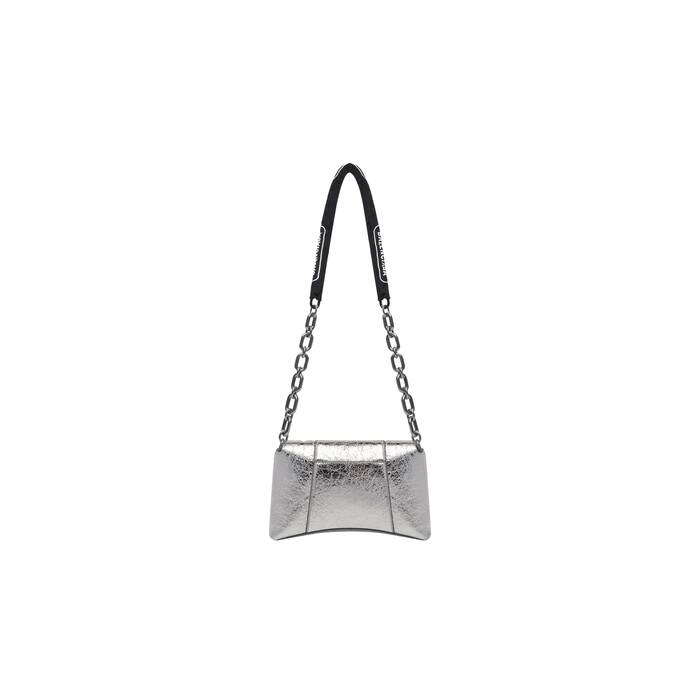 downtown xs shoulder bag with chain metallized