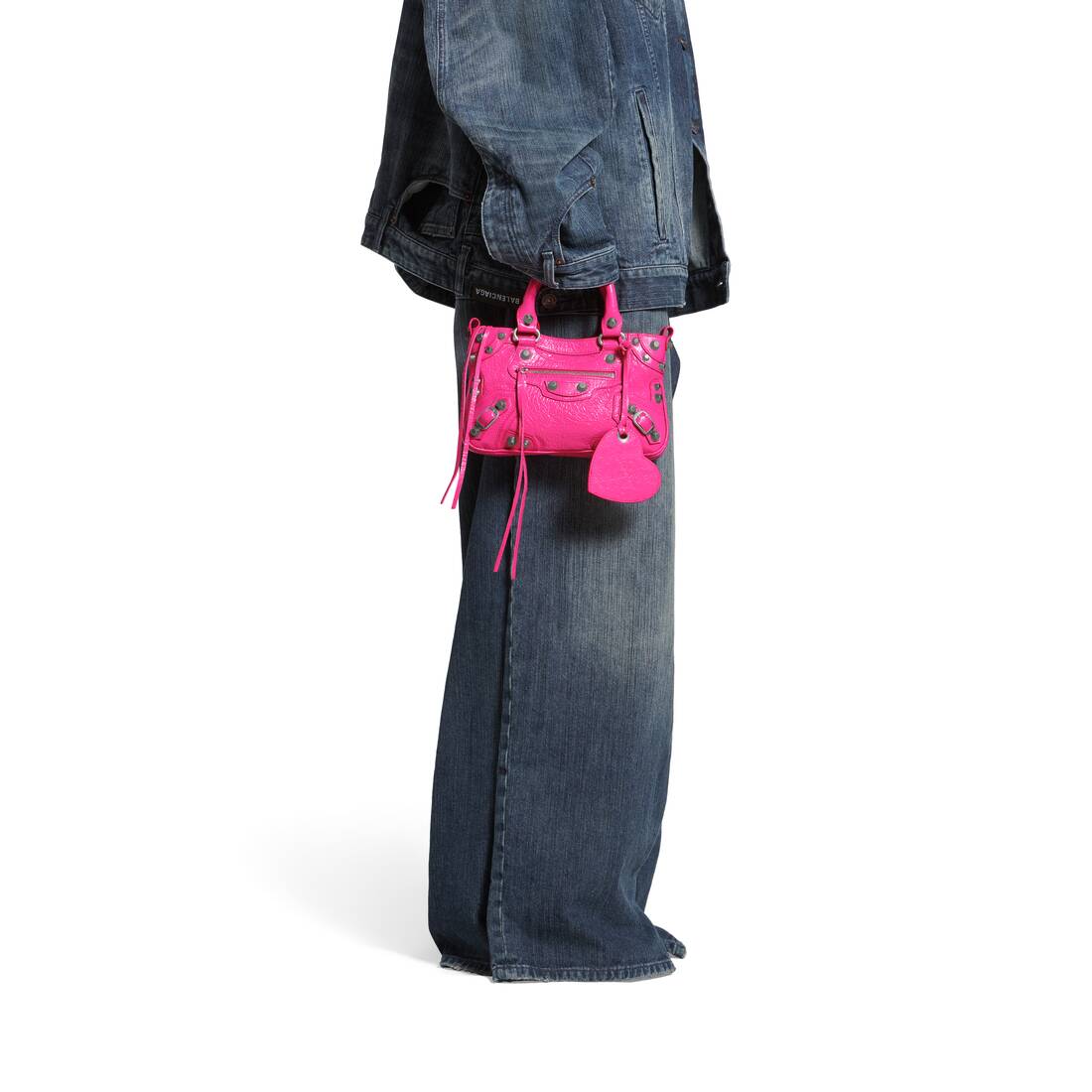 Balenciaga Pink Leather XS Neo Cagole Bag Balenciaga