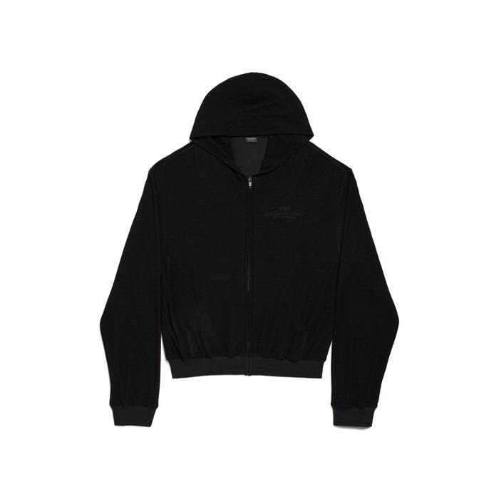 bb garderobe zip-up hoodie small fit