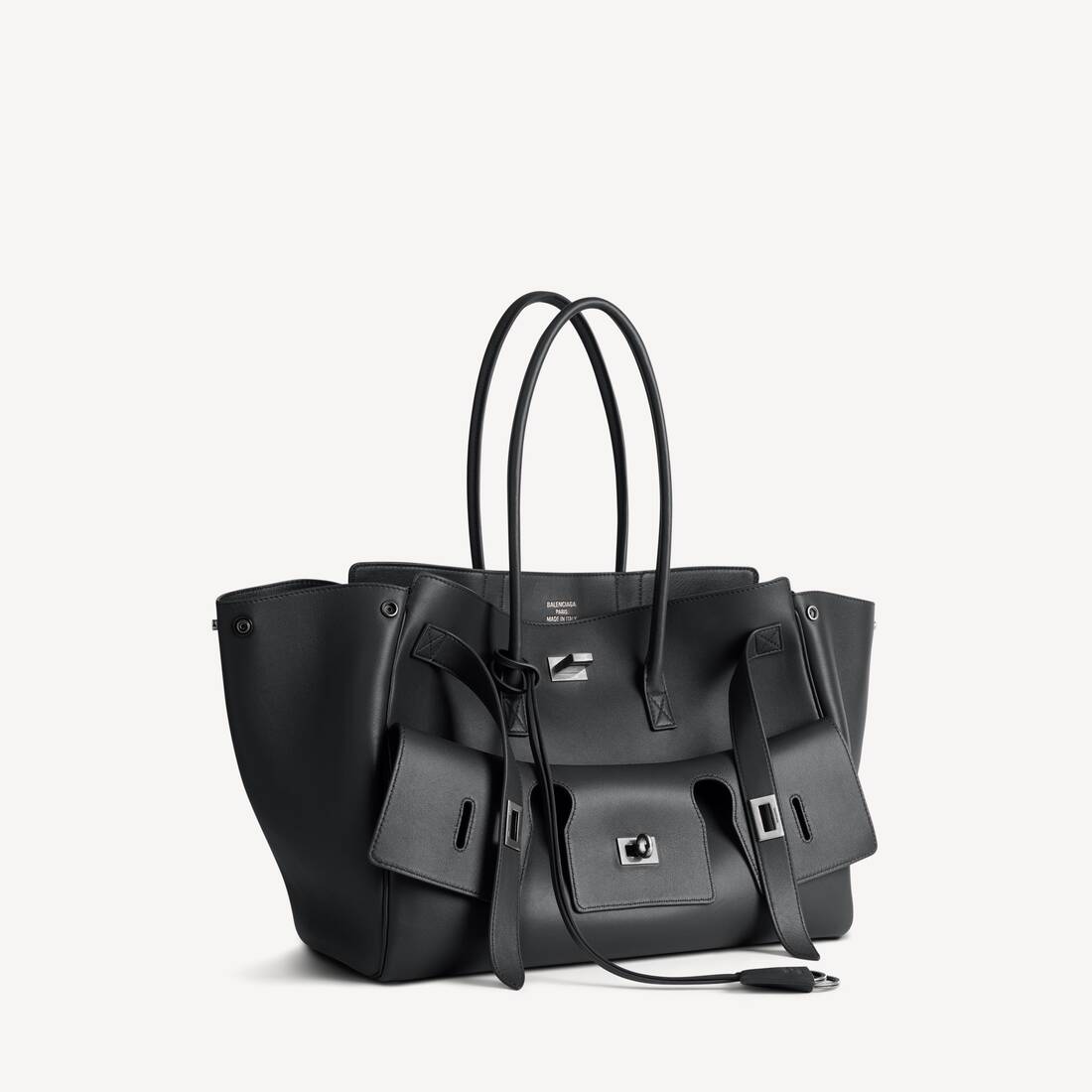 발렌시아가 블랙 벨 에어 미디엄 캐리 올 백 8054812ABAW1000