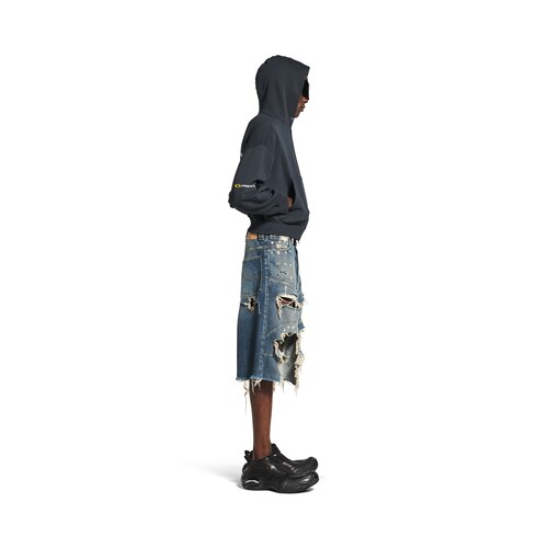 distressed baggy shorts