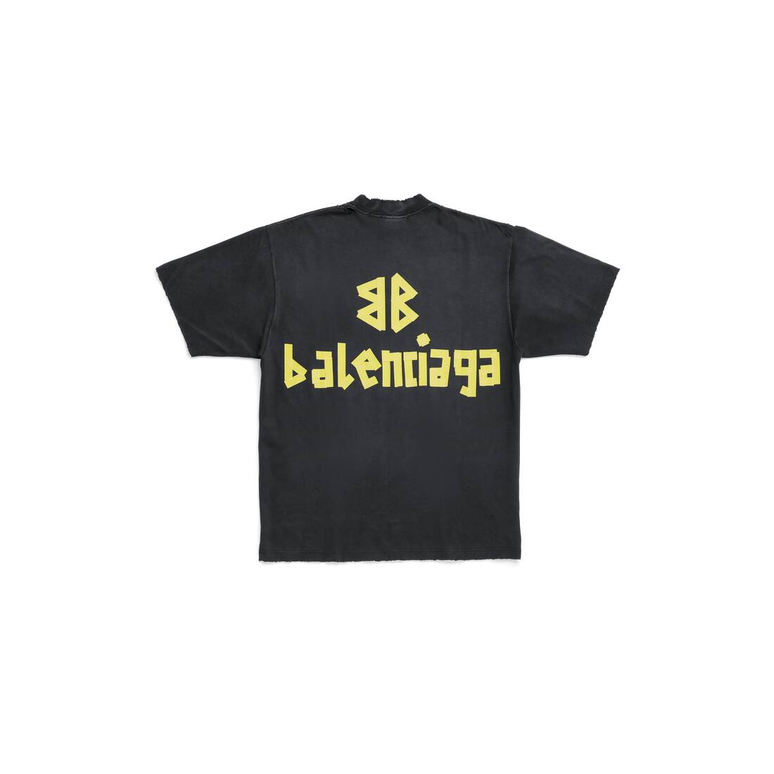 Balenciaga graphic-print short-sleeve shirt - Black