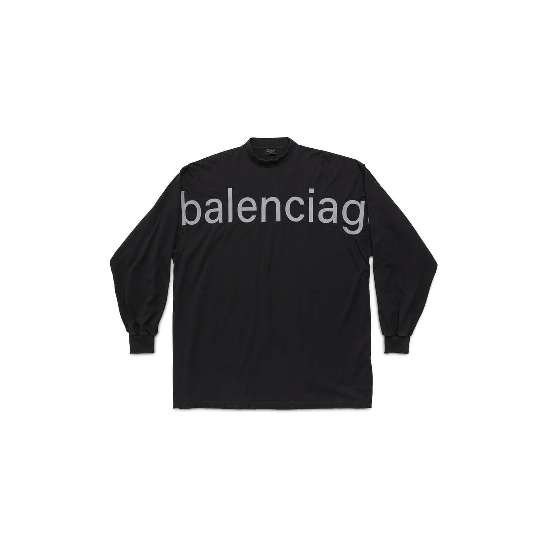 Bal.com ロングスリーブ Tシャツ オーバーサイズ で 杢ブラック